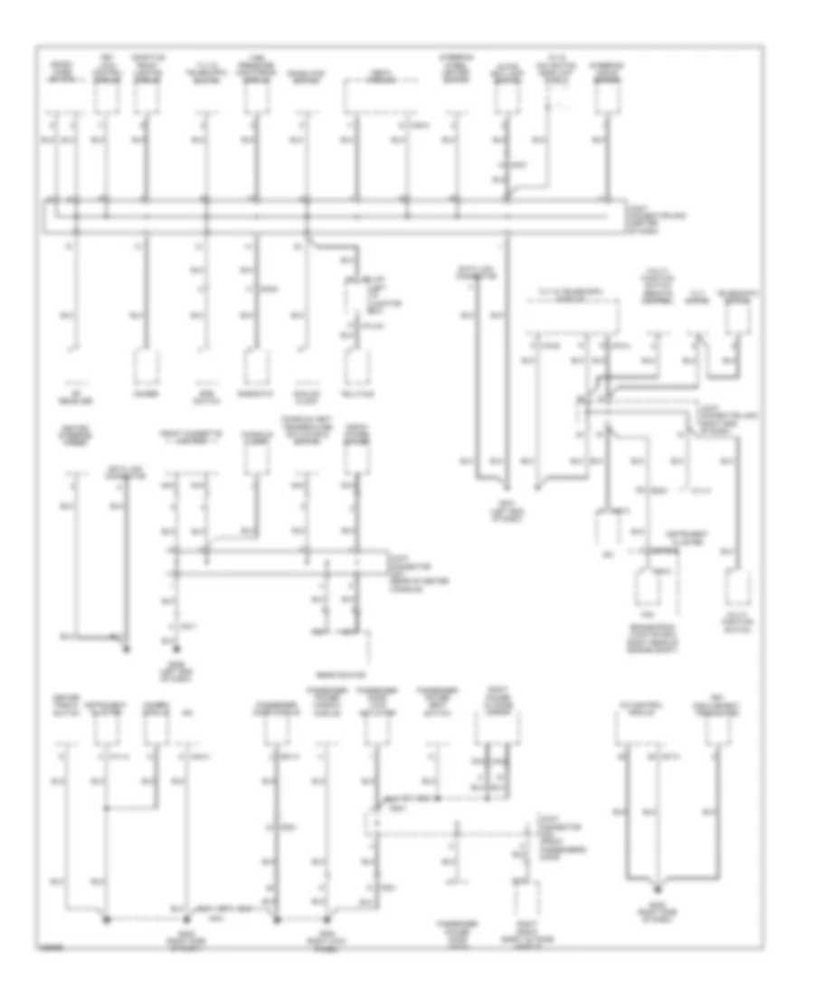 Ground Distribution Wiring Diagram 1 of 6 for Hyundai Equus Ultimate 2013