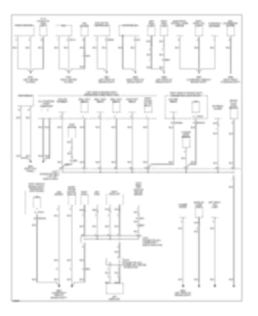 Ground Distribution Wiring Diagram (2 of 6) for Hyundai Equus Ultimate 2013