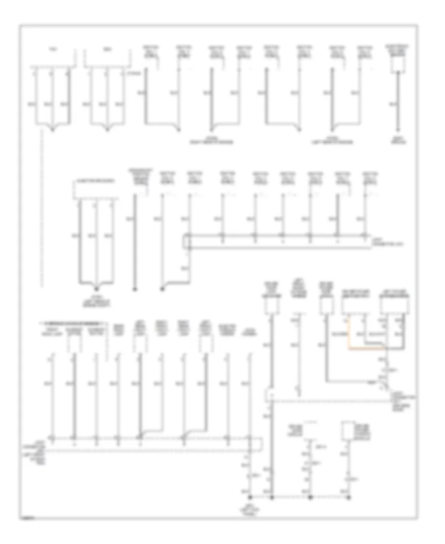 Ground Distribution Wiring Diagram (5 of 6) for Hyundai Equus Ultimate 2013