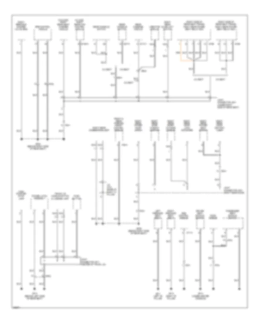 Ground Distribution Wiring Diagram (6 of 6) for Hyundai Equus Ultimate 2013
