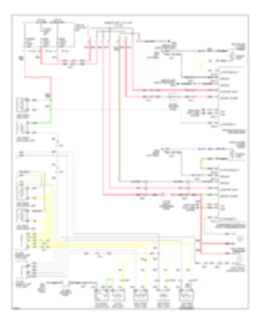 Courtesy Lamps Wiring Diagram (3 of 3) for Hyundai Equus Ultimate 2013