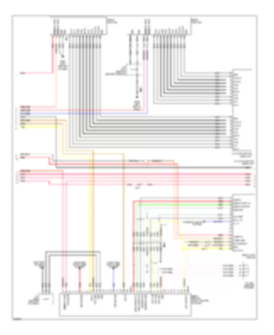 Navigation Wiring Diagram (2 of 4) for Hyundai Equus Ultimate 2013