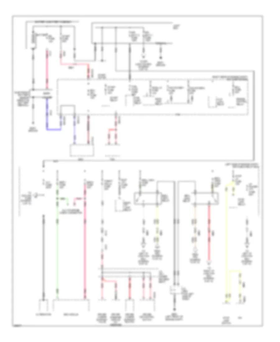 Power Distribution Wiring Diagram 1 of 10 for Hyundai Equus Ultimate 2013