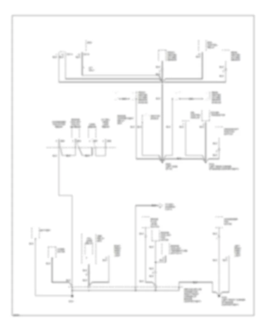 Ground Distribution Wiring Diagram 1 of 4 for Hyundai Elantra GLS 1995