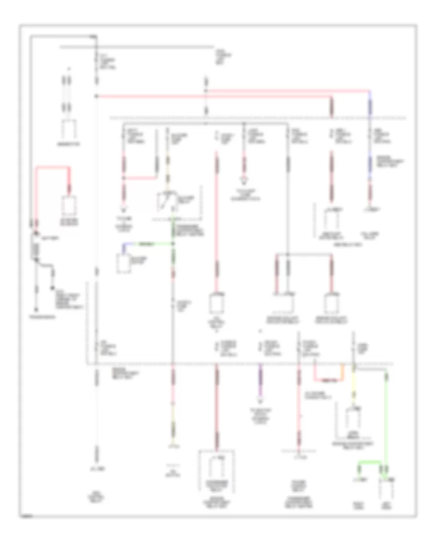 Power Distribution Wiring Diagram 1 of 5 for Hyundai Elantra GLS 1995