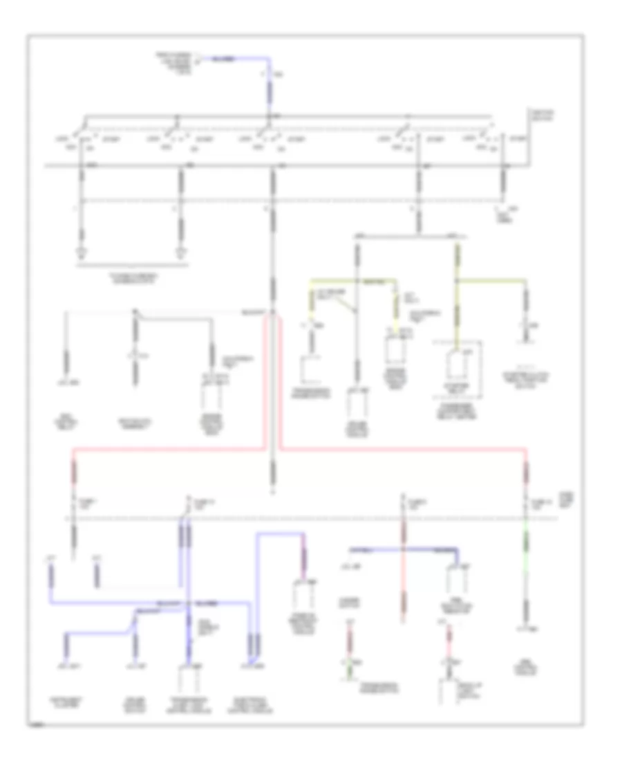 Power Distribution Wiring Diagram 4 of 5 for Hyundai Elantra GLS 1995