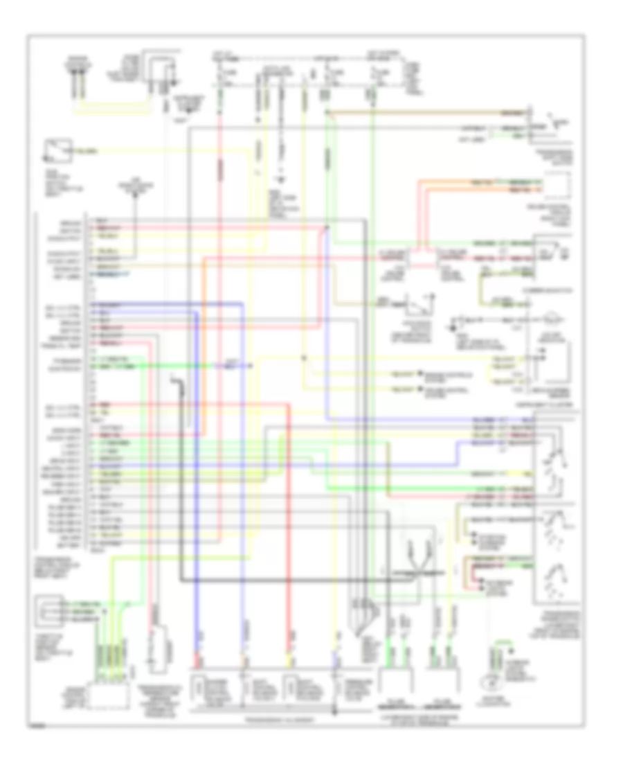 Transmission Wiring Diagram for Hyundai Elantra GLS 1995