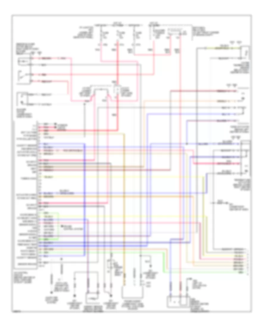 Automatic A C Wiring Diagram 1 of 2 for Hyundai Tucson GLS 2007