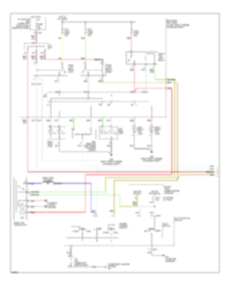 Headlights Wiring Diagram, with DRL (1 of 2) for Hyundai Tucson GLS 2007