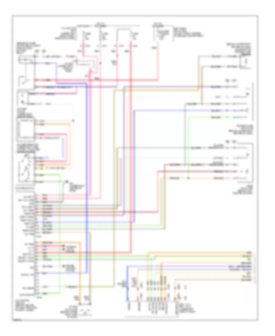 Manual A C Wiring Diagram 1 of 2 for Hyundai Tucson Limited 2007