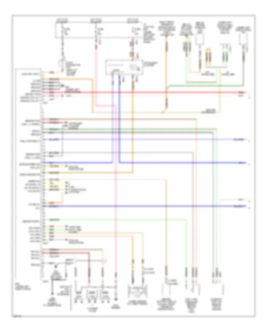 2.7L, Engine Performance Wiring Diagram (1 of 3) for Hyundai Tucson Limited 2007