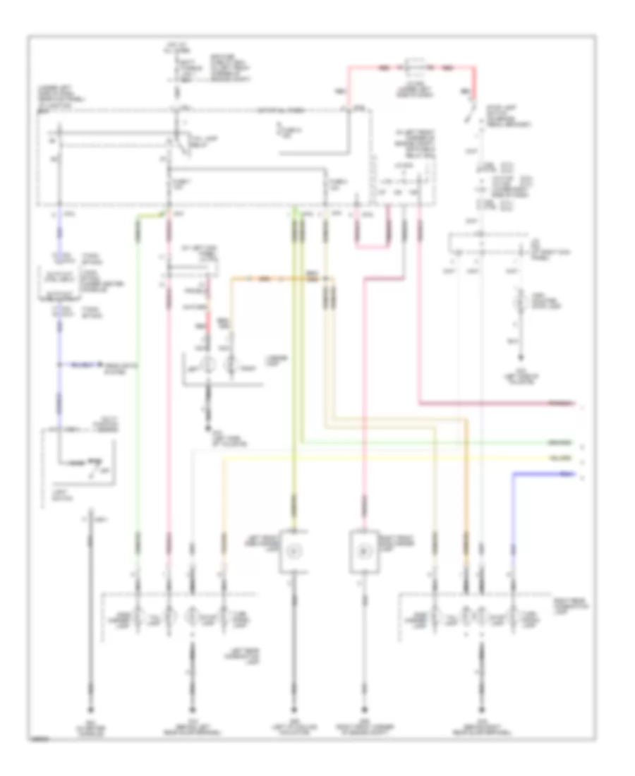 Exterior Lamps Wiring Diagram 1 of 2 for Hyundai Tucson Limited 2007