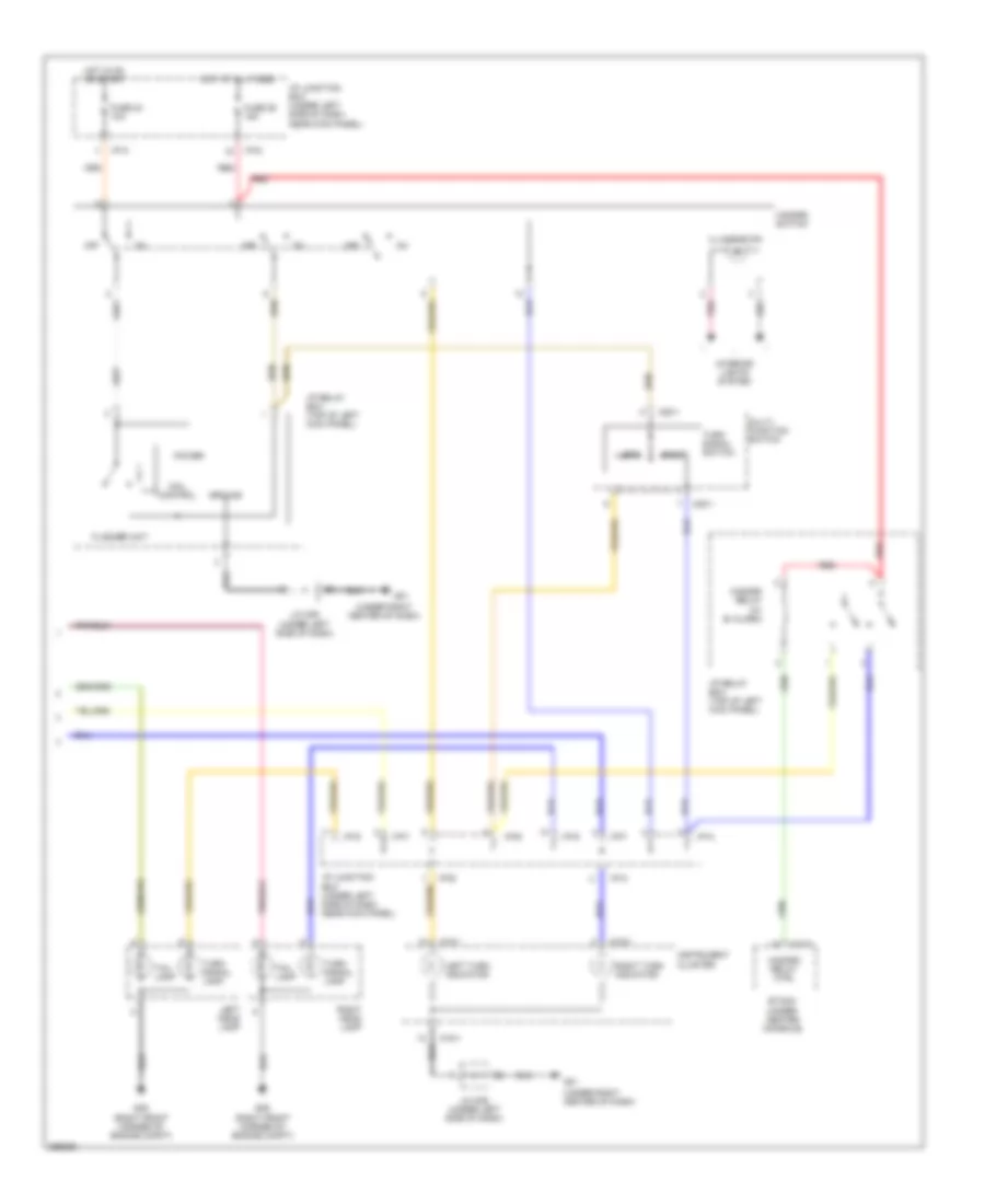 Exterior Lamps Wiring Diagram (2 of 2) for Hyundai Tucson Limited 2007