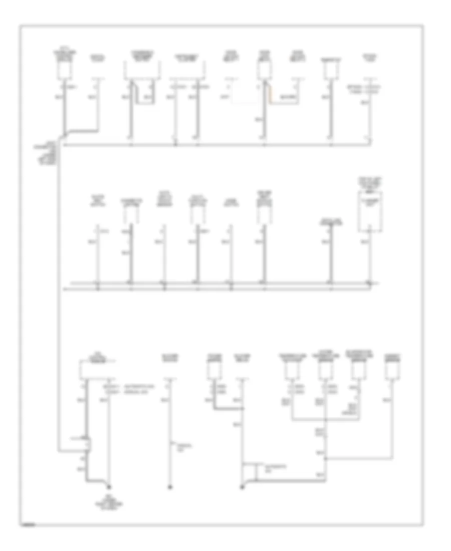 Ground Distribution Wiring Diagram 1 of 4 for Hyundai Tucson Limited 2007
