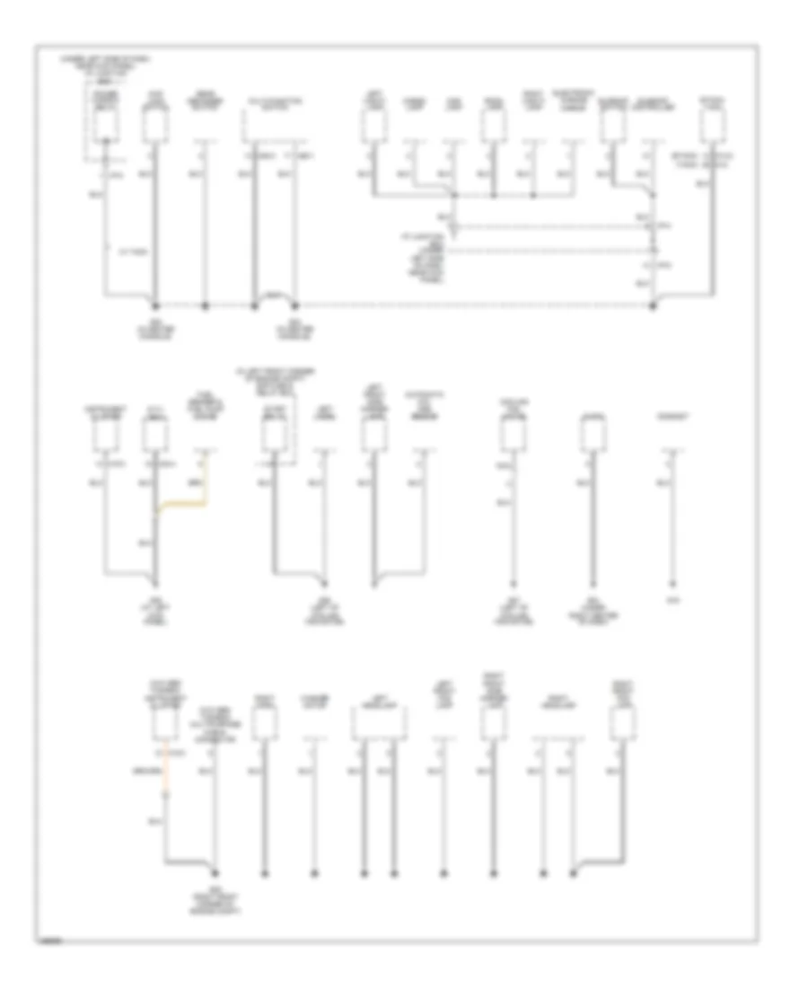 Ground Distribution Wiring Diagram (2 of 4) for Hyundai Tucson Limited 2007