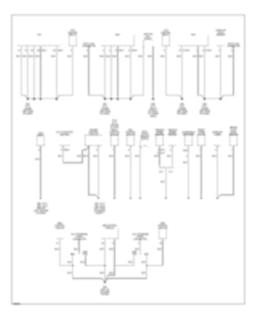 Ground Distribution Wiring Diagram (4 of 4) for Hyundai Tucson Limited 2007