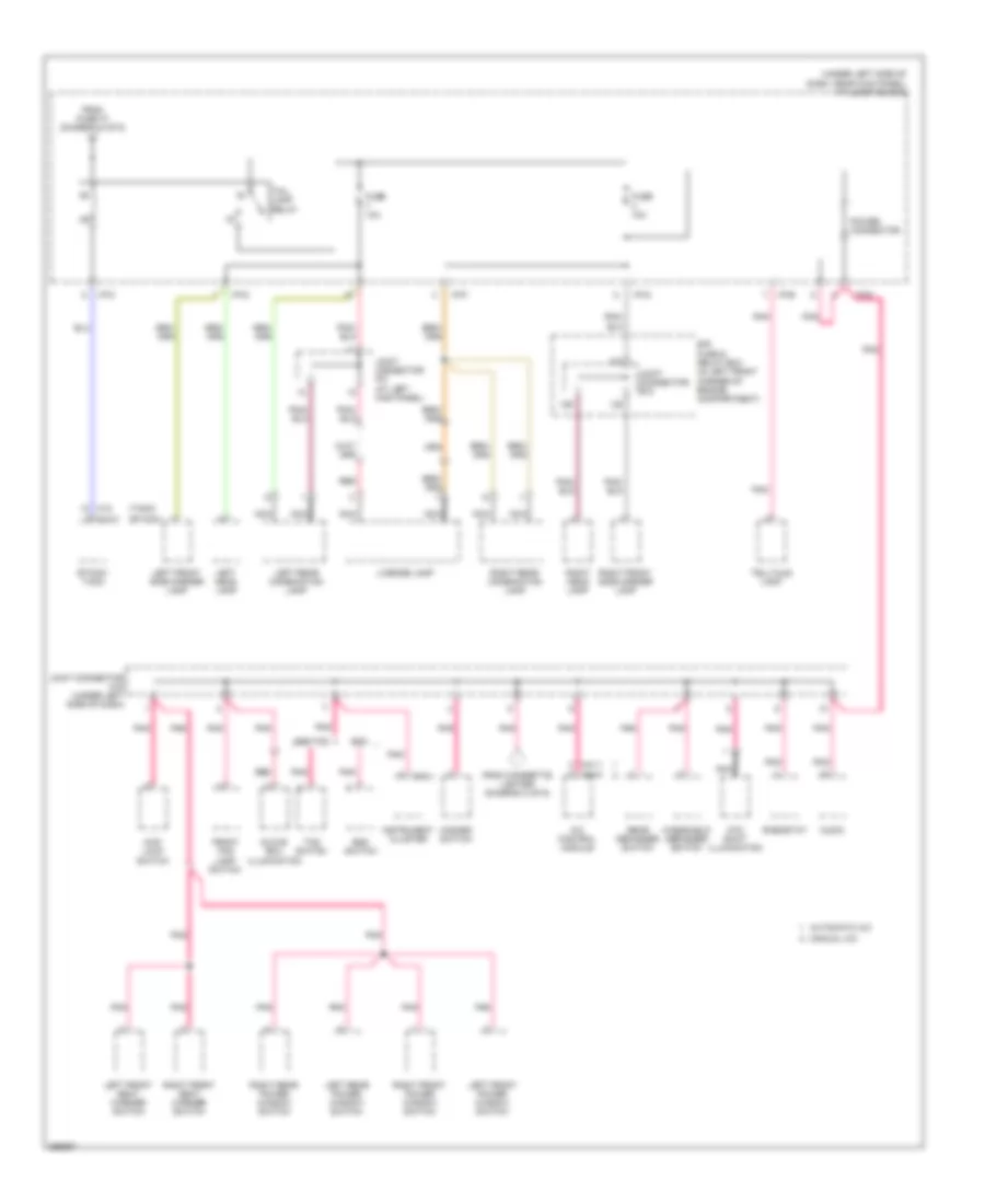 Power Distribution Wiring Diagram (6 of 6) for Hyundai Tucson Limited 2007