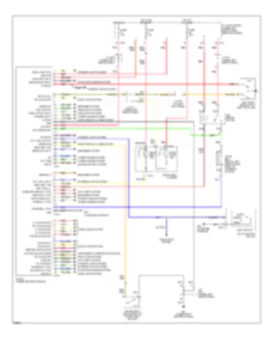 Chime Wiring Diagram with ETACM for Hyundai Tucson Limited 2007