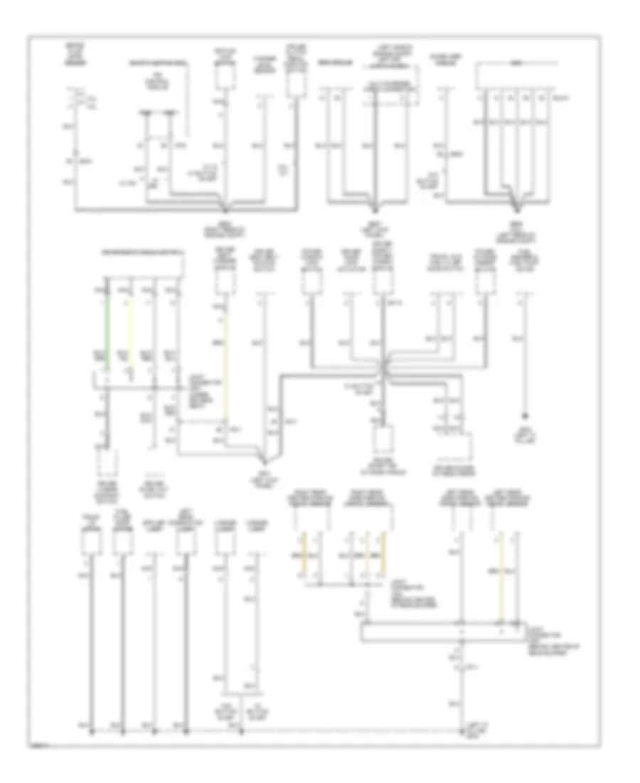 Ground Distribution Wiring Diagram (3 of 4) for Hyundai Genesis Coupe 2.0T 2013