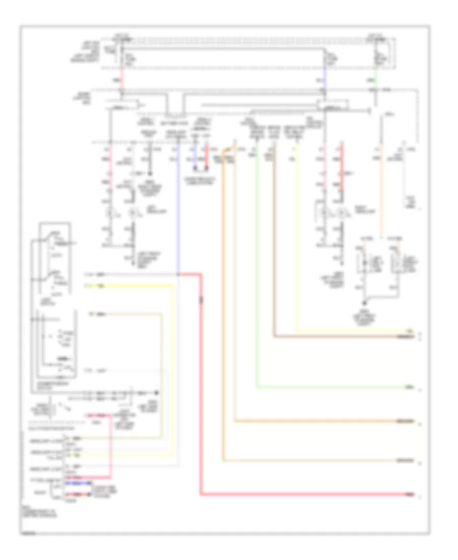 Headlamps Wiring Diagram 1 of 2 for Hyundai Genesis Coupe 2 0T 2013