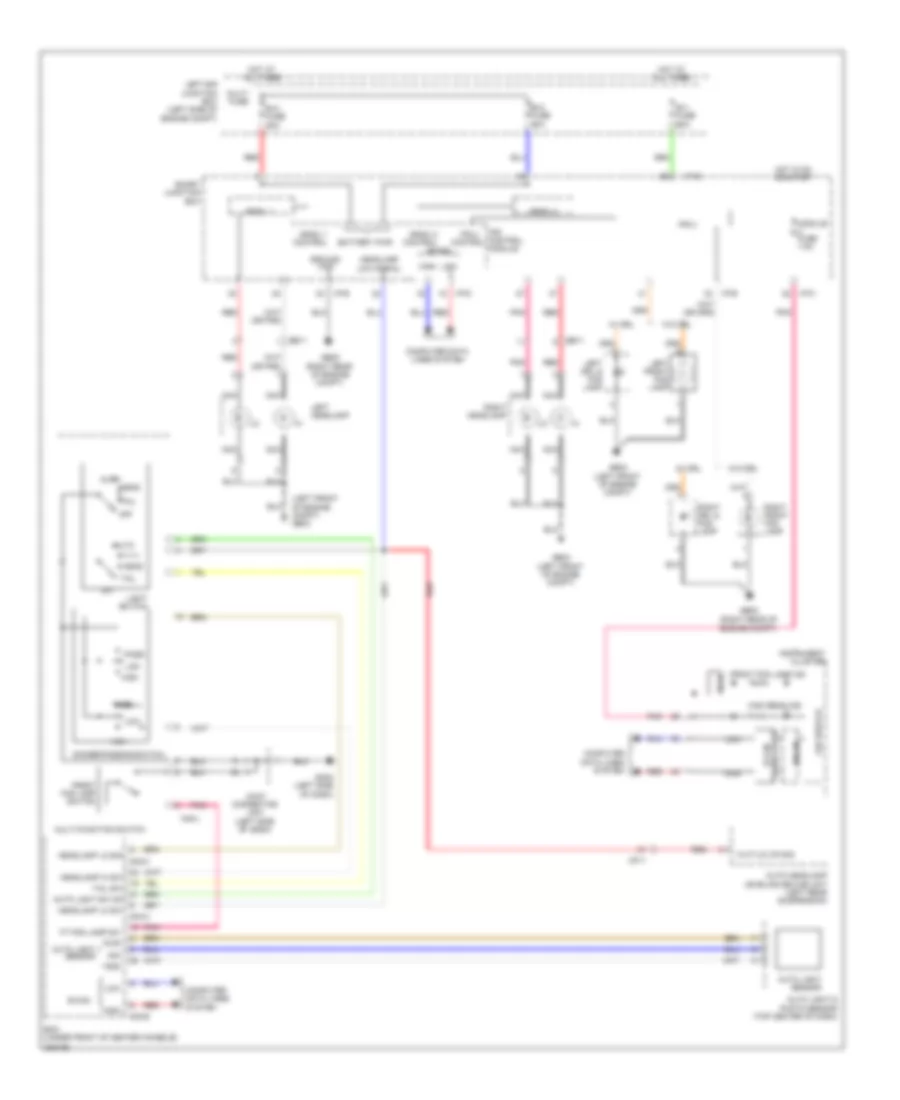Autolamps Wiring Diagram for Hyundai Genesis Coupe 2 0T Premium 2013