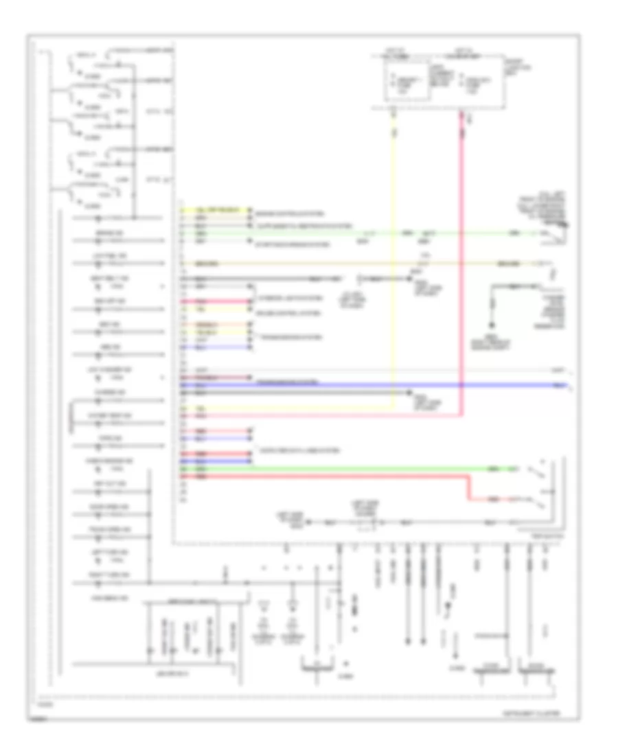 Instrument Cluster Wiring Diagram 1 of 2 for Hyundai Genesis Coupe 2 0T Premium 2013