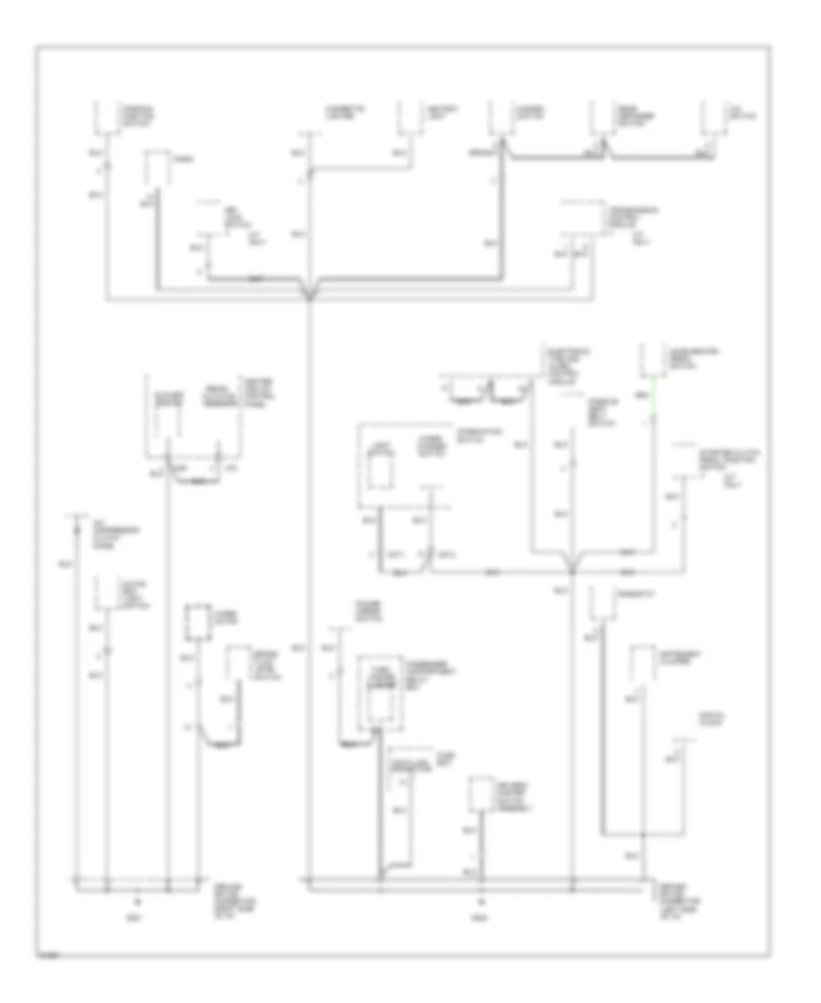 Ground Distribution Wiring Diagram 3 of 4 for Hyundai Scoupe LS 1995