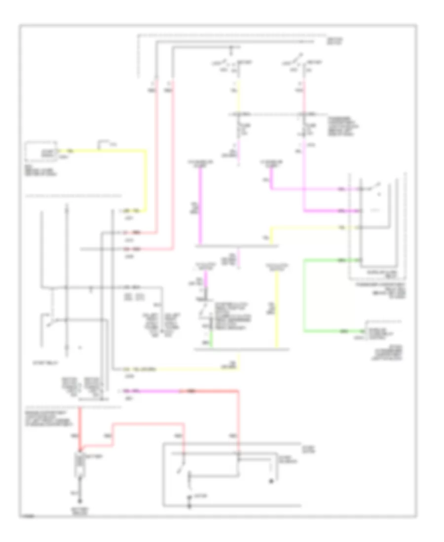 Starting Wiring Diagram, MT for Hyundai Sonata 2003