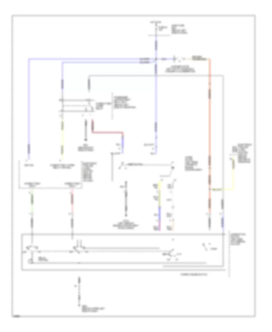 Электросхема стеклоочистителя, дворников и омывателя, С Блок управления ETACS для Hyundai Sonata 1995