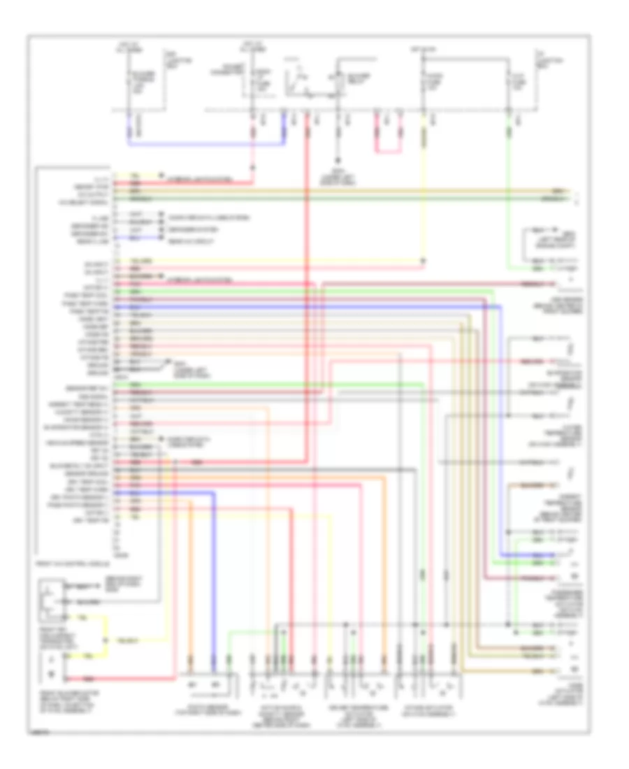 Automatic AC Wiring Diagram (1 of 2) for Hyundai Veracruz SE 2007