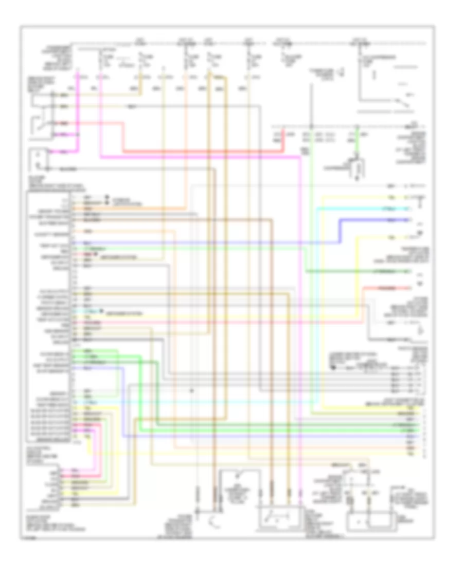 Automatic AC Wiring Diagram (1 of 2) for Hyundai Sonata LX 2003