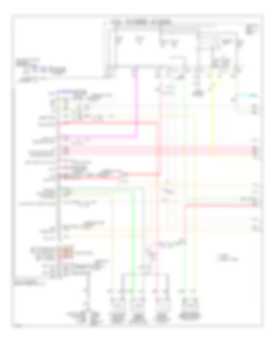 Электросхема кондиционера (1 из 3) для Infiniti Q50 Hybrid Premium 2014