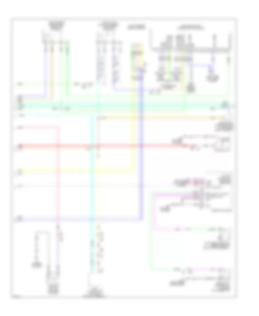 Электросхема антиблокировочной тормозной системы АБС (ABS), гибрид (2 из 3) для Infiniti Q50 Hybrid Premium 2014