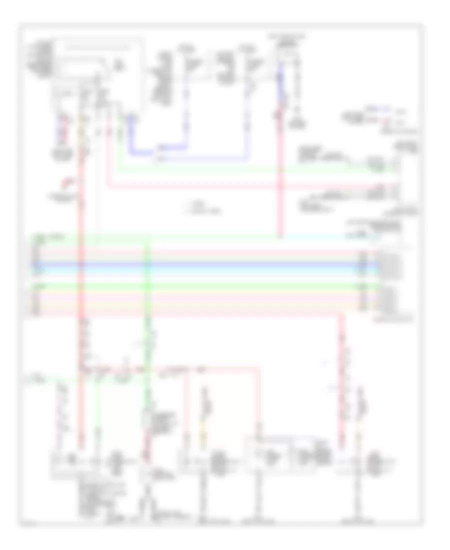 Электросхема внешнего освещения (2 из 2) для Infiniti Q50 Hybrid Premium 2014
