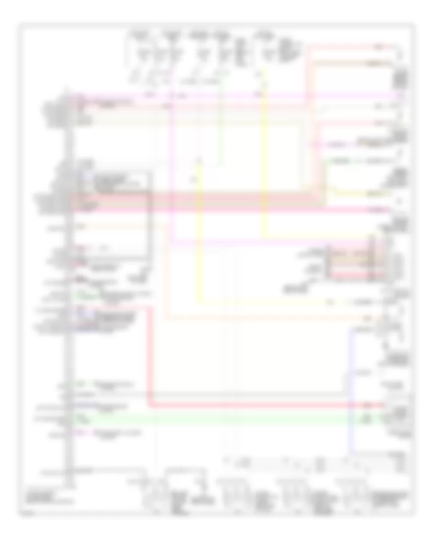 Электросхема кондиционера (1 из 2) для Infiniti M35 2009
