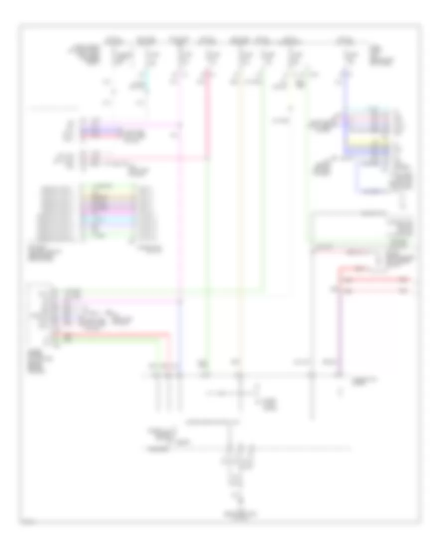 Электросхема подсветки приборов (1 из 2) для Infiniti M35 2009