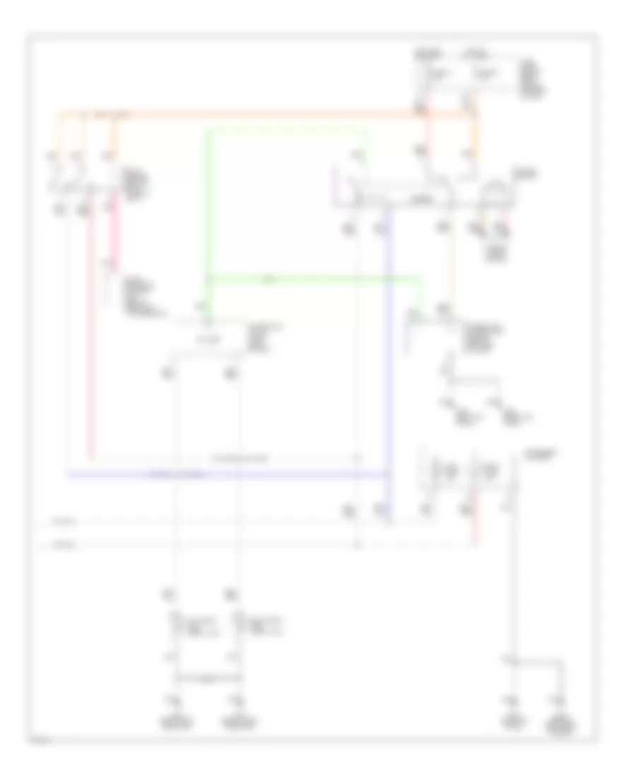 Электросхема внешнего освещения (2 из 2) для Infiniti QX4 1999