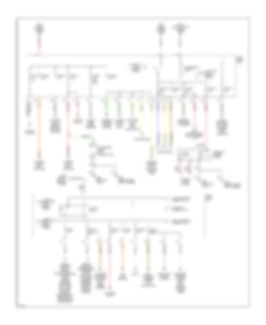 Электросхема блока предохранителей и реле (2 из 3) для Infiniti QX4 1999