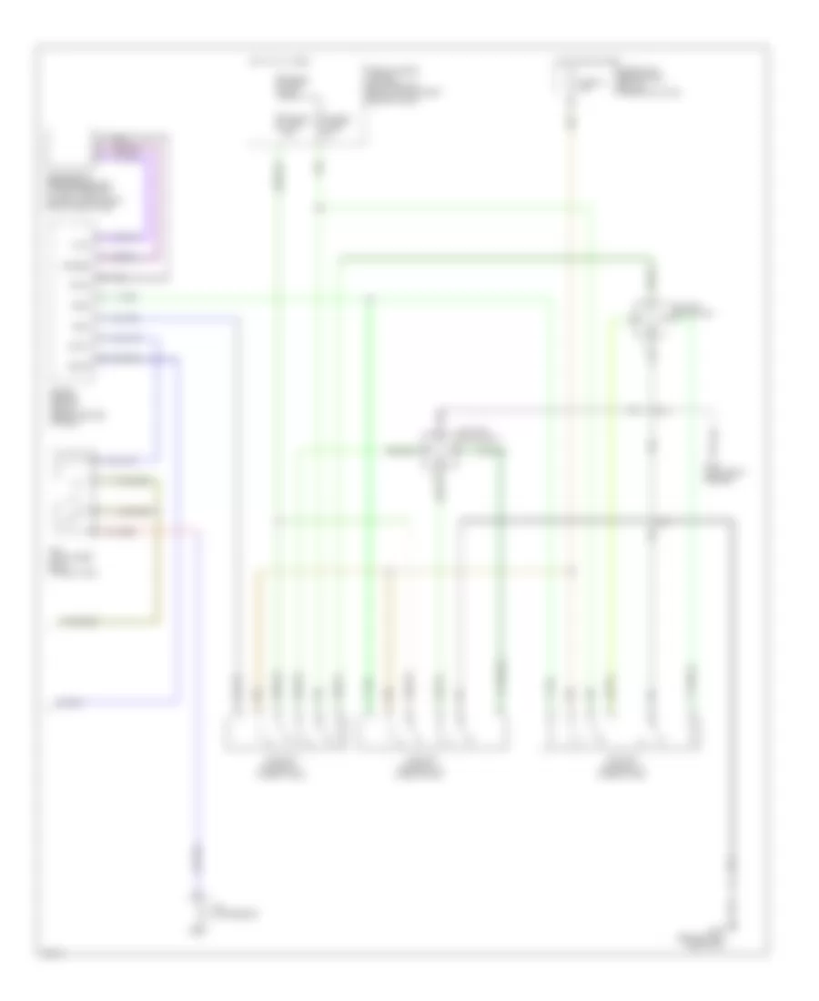 Электросхема кондиционера с ручный управлением (2 из 2) для Infiniti G20 2000