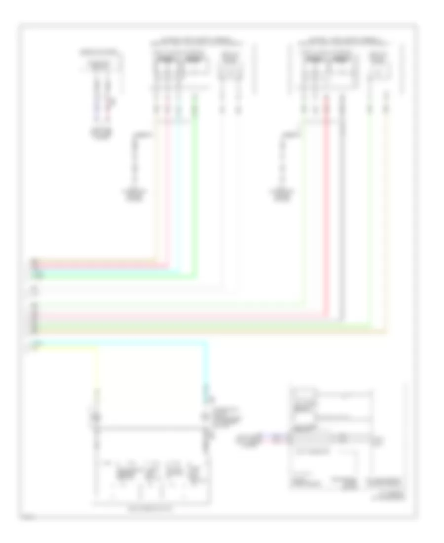 Электросхема системы круизконтроля, кроме гибрида (2 из 2) для Infiniti Q50 Premium 2014