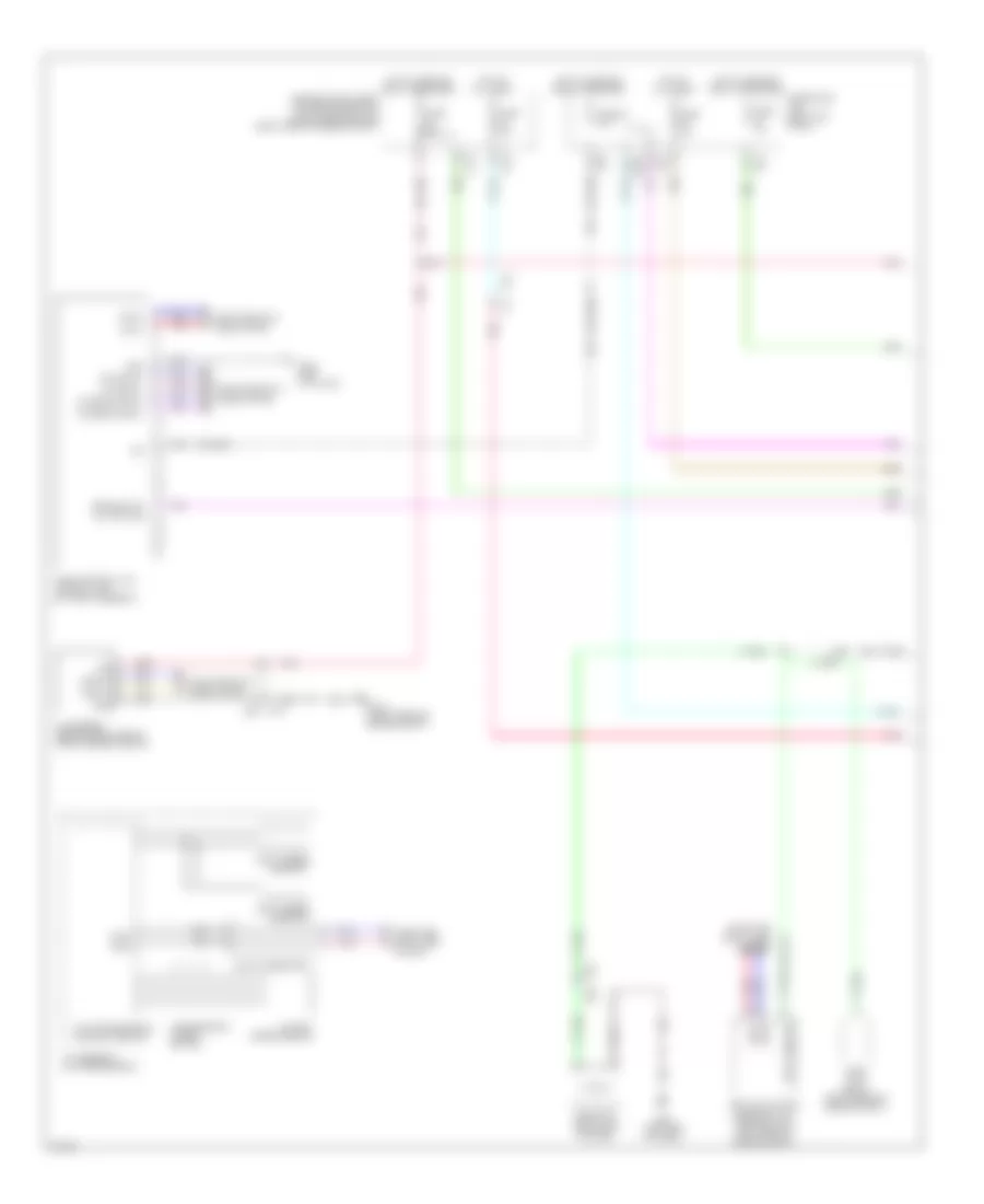 Электросхема интеллектуального круиз контроля, кроме гибрида (1 из 2) для Infiniti Q50 Premium 2014