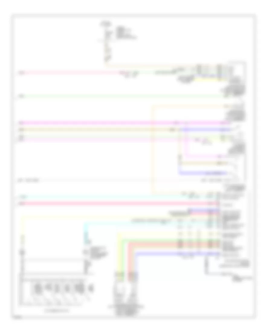 Электросхема интеллектуального круиз контроля, кроме гибрида (2 из 2) для Infiniti Q50 Premium 2014