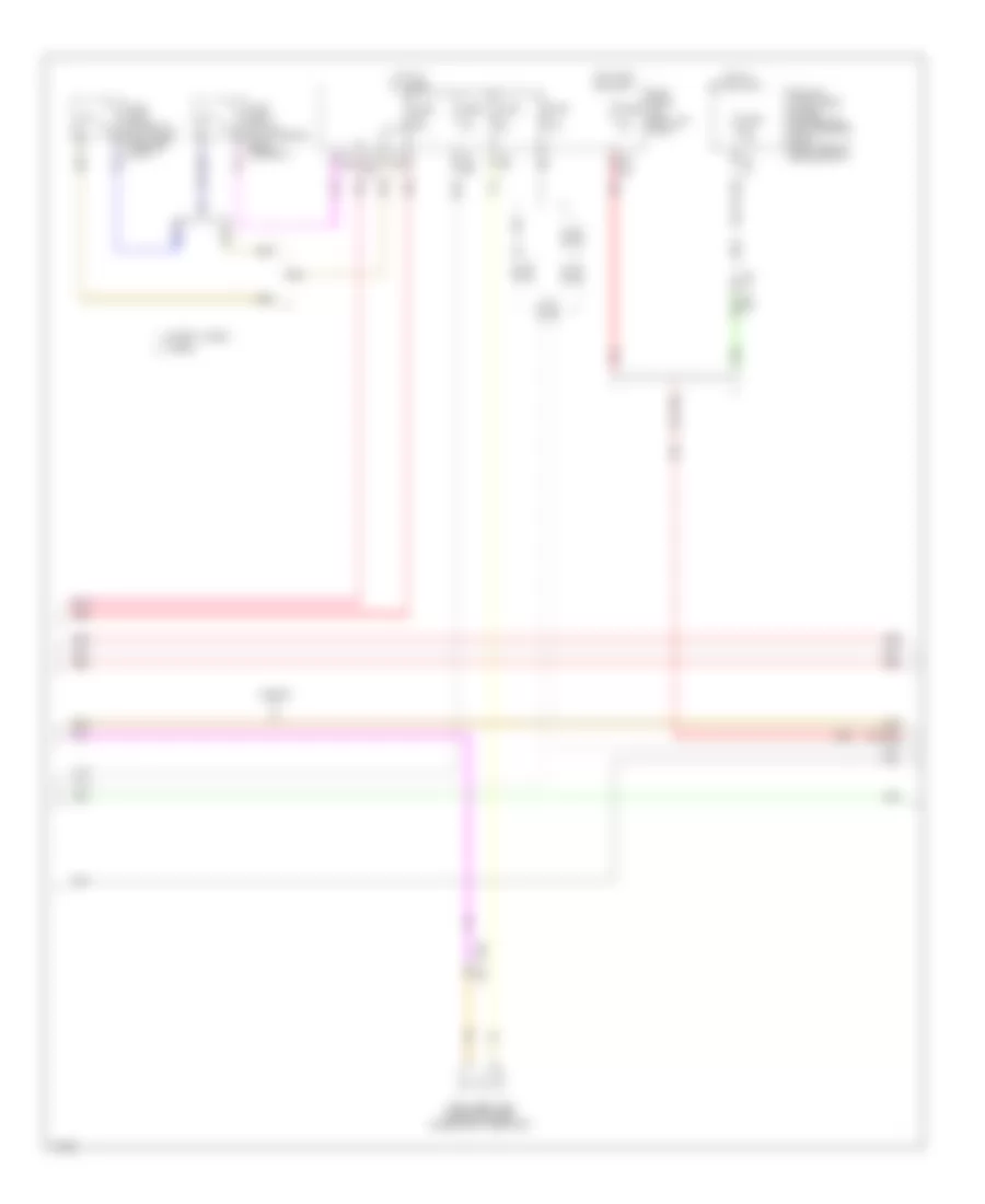 Электросхема центрального замка (4 из 5) для Infiniti Q50 Premium 2014