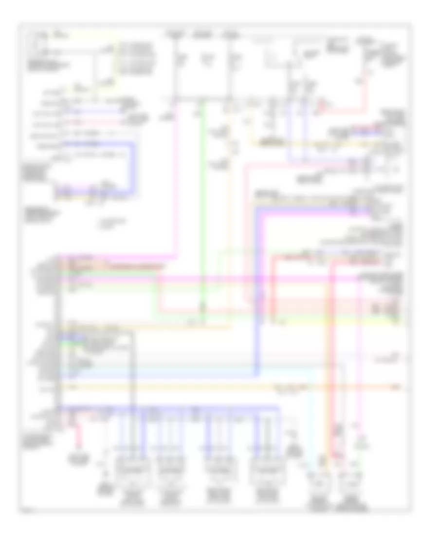 Электросхема кондиционера (1 из 2) для Infiniti Q60 2014