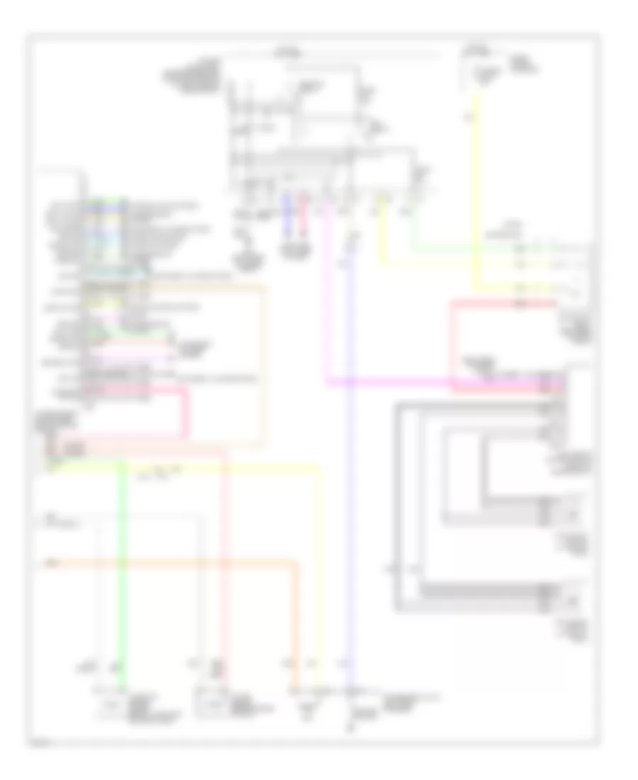 Электросхема кондиционера (2 из 2) для Infiniti Q60 2014