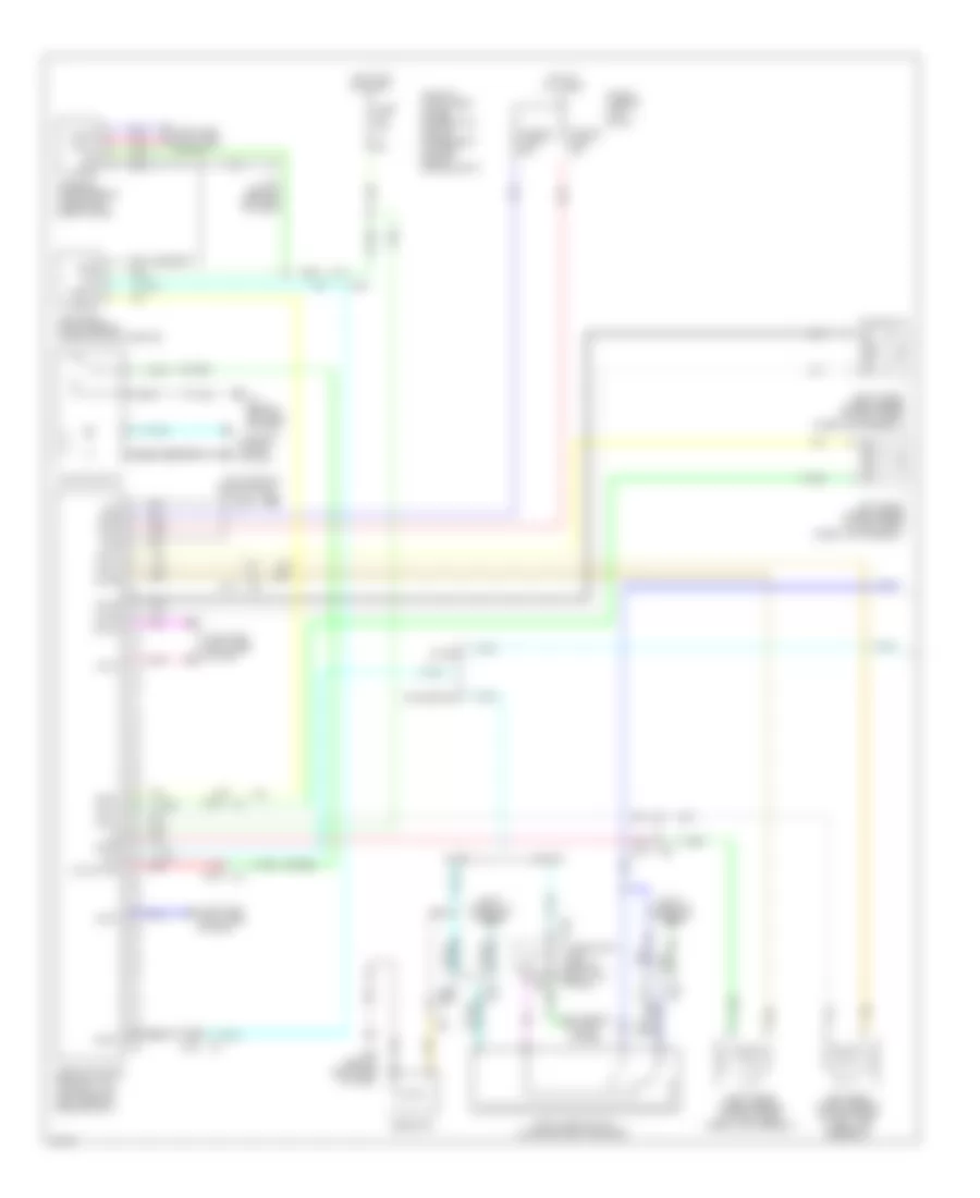 Электросхема антиблокировочной тормозной системы АБС (ABS) (1 из 2) для Infiniti Q60 2014