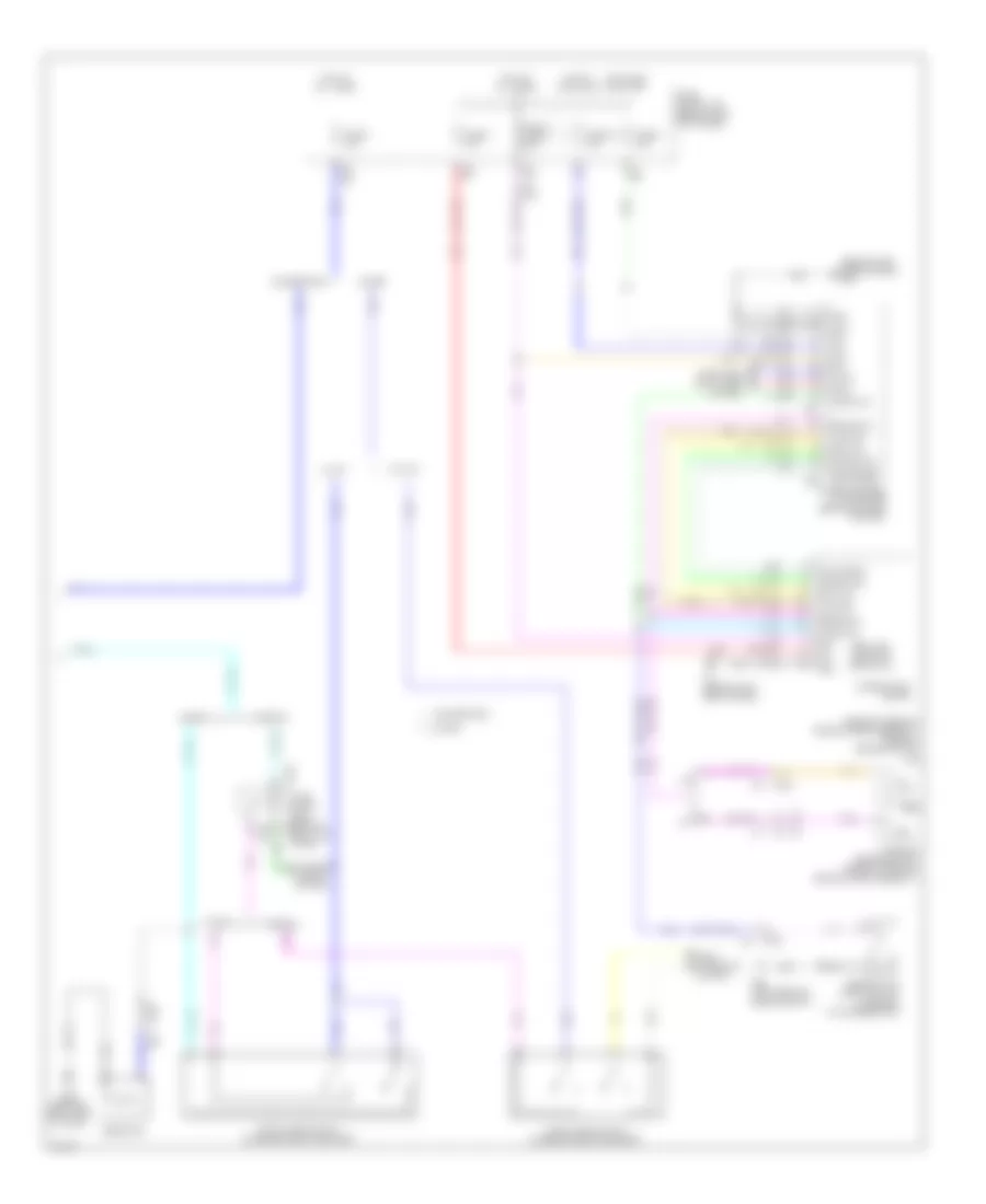 Электросхема антиблокировочной тормозной системы АБС (ABS) (2 из 2) для Infiniti Q60 2014