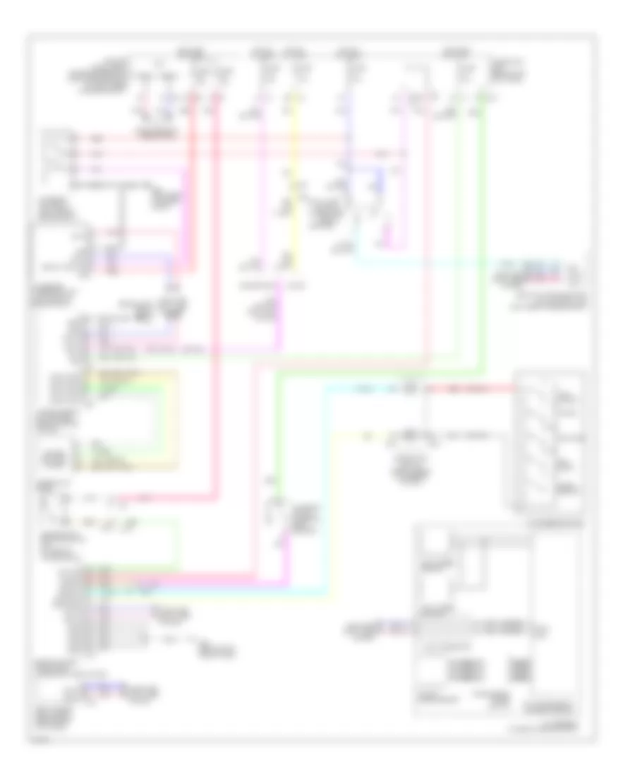 Электросхема интеллектуального круиз контроля для Infiniti Q60 2014