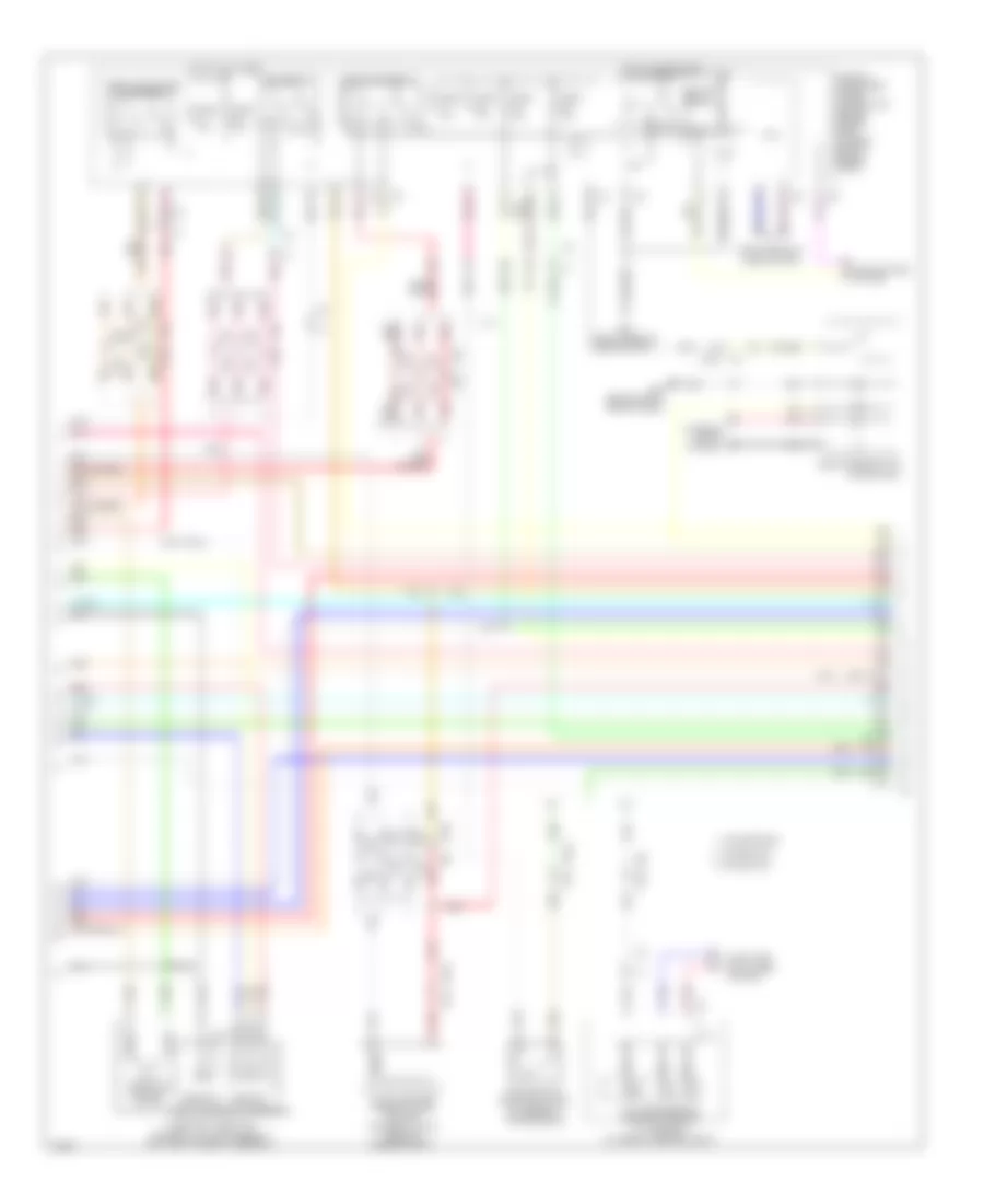 3.7L, Электросхема системы управления двигателя (2 из 6) для Infiniti Q60 2014