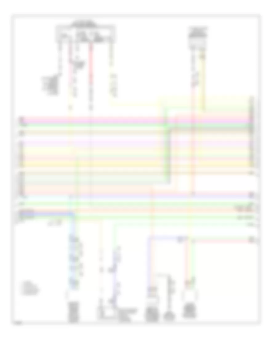 3.7L, Электросхема системы управления двигателя (4 из 6) для Infiniti Q60 2014